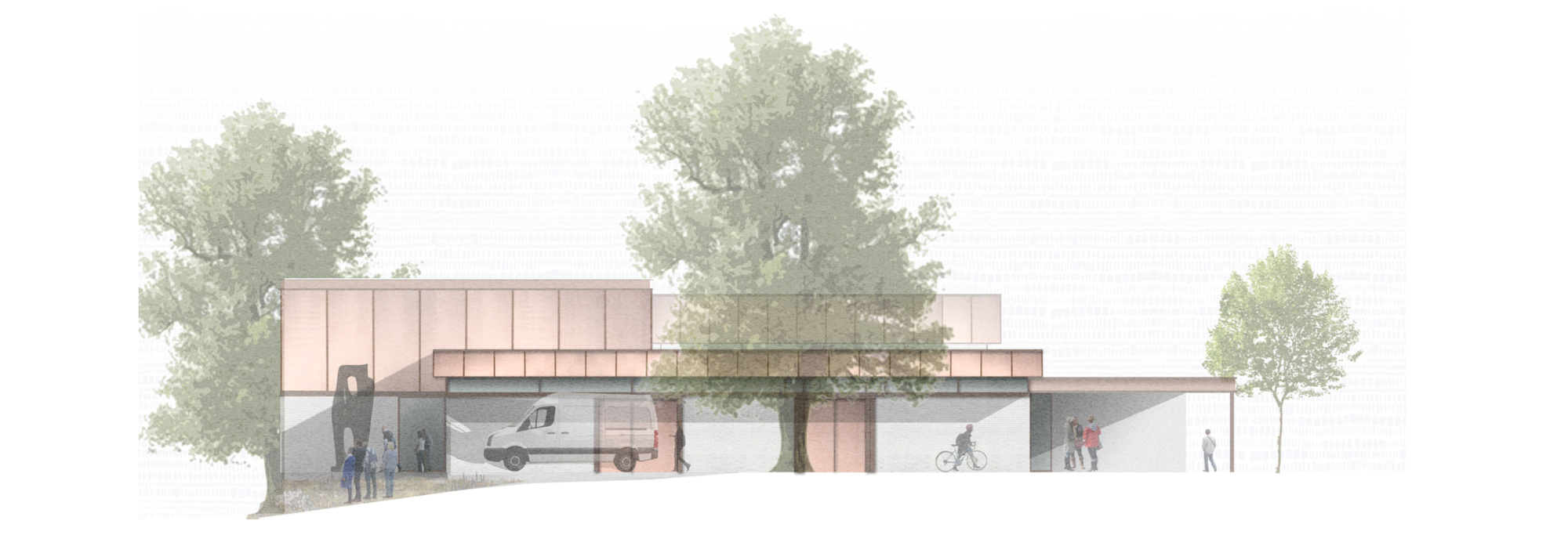 Oriel Davies West Elevation